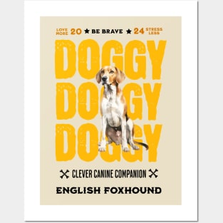 Doggy English Foxhound Posters and Art
